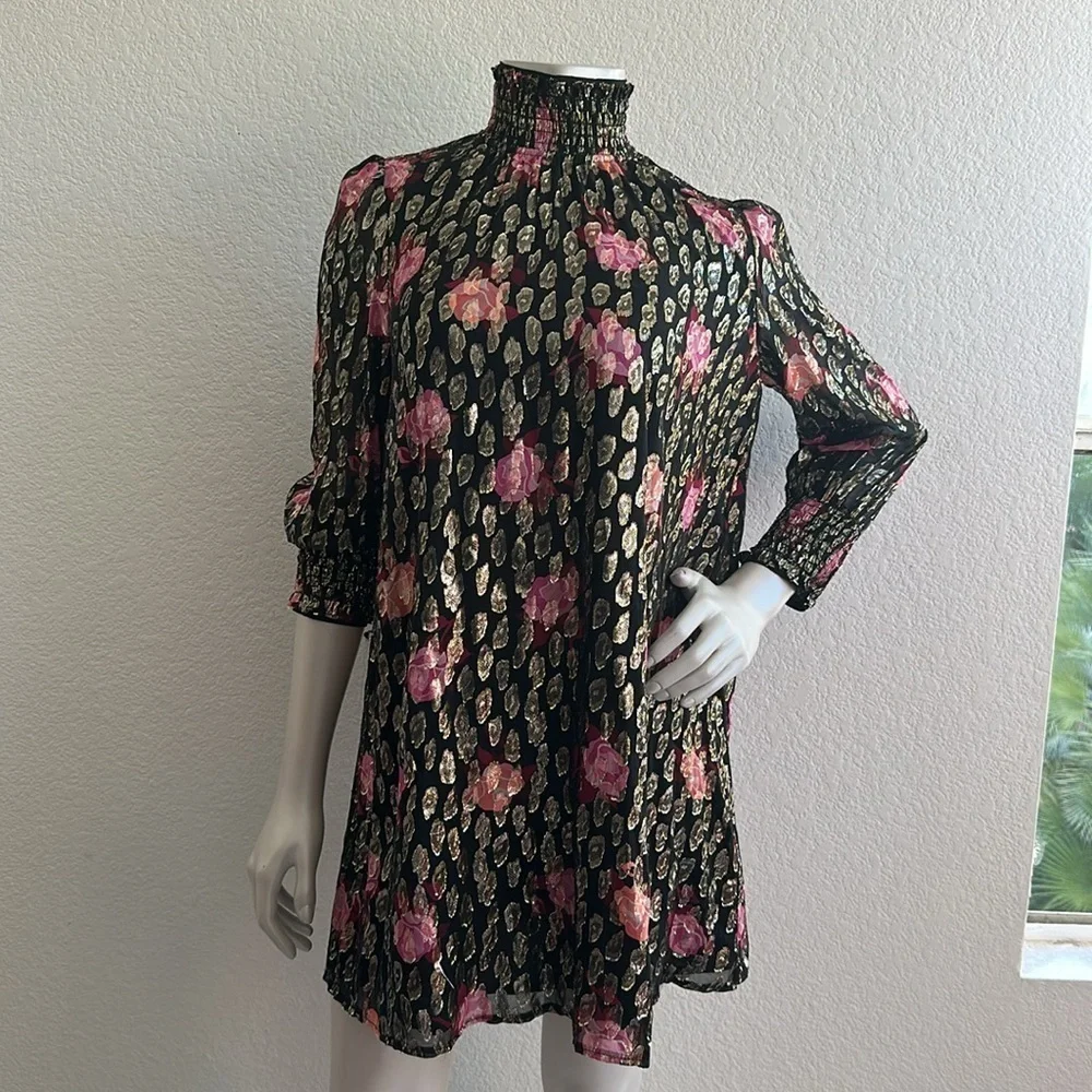 NWOT Kate spade Rose Garden Smocked Shift Dress